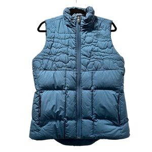 North Face Rhea Blue Puffy Vest sz LG